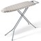 Full Size Adjustable Ironing Board with Heat-Resistant Silver-Plated Cover Thick Padded Layers Foldable Laundry Table